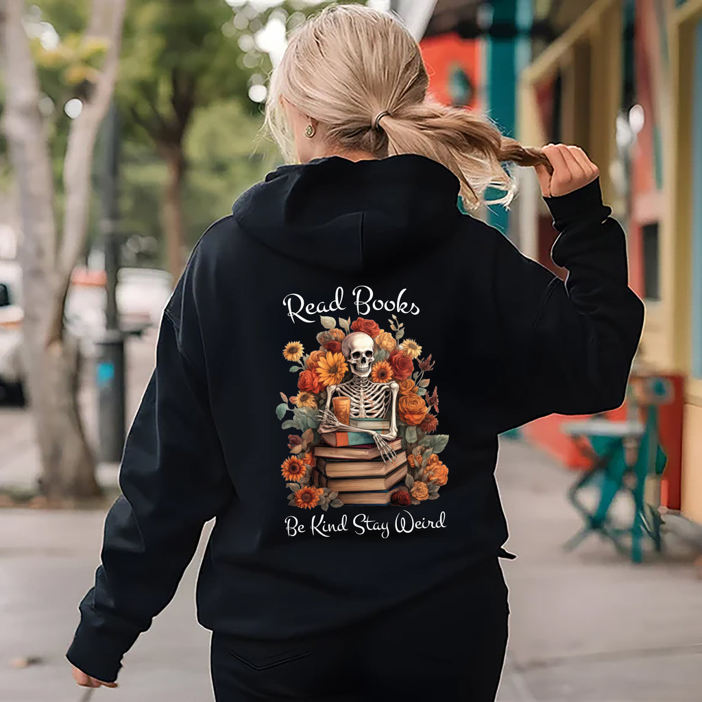 Read Books Be Kind Stay Weird Hoodie, Librarian Gifts Hoodie