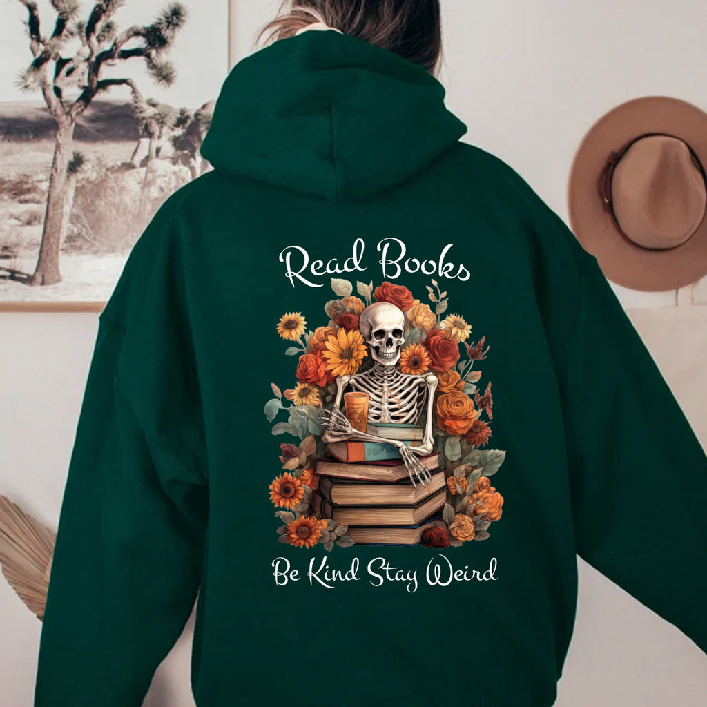 Read Books Be Kind Stay Weird Hoodie, Librarian Gifts Hoodie