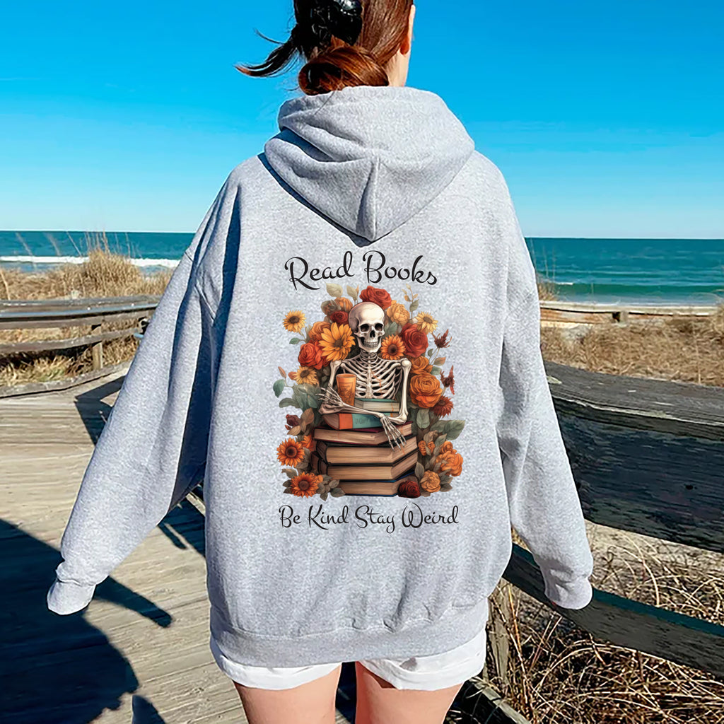 Read Books Be Kind Stay Weird Hoodie, Librarian Gifts Hoodie