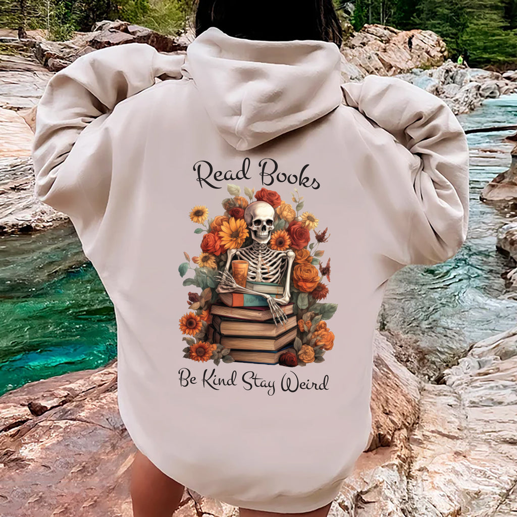 Read Books Be Kind Stay Weird Hoodie, Librarian Gifts Hoodie