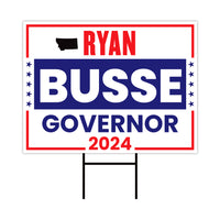 a sign that says ryan busse government 2012
