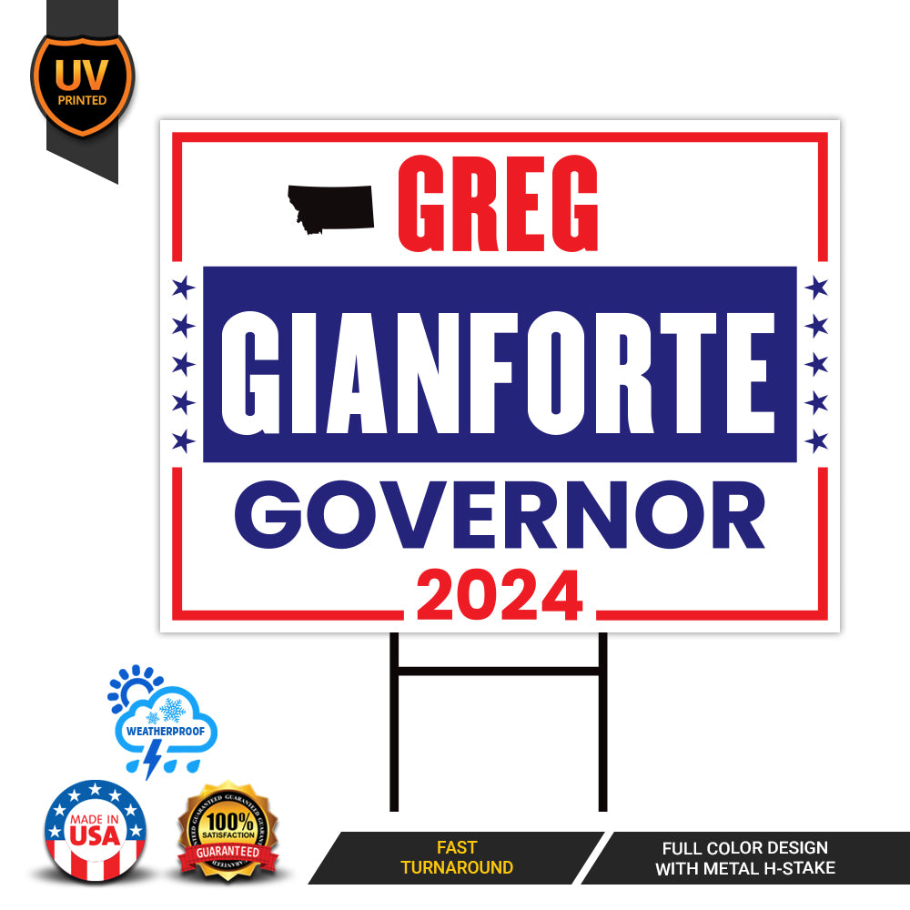 a sign that says gre giaforte government
