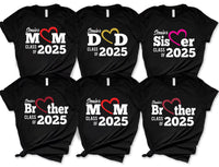 Class Of 2025 Senior Mom Dad Personalized Shirt