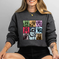 Raccoon Drink Coffee Sweatshirt, Raccoon Lover Gift Pullover