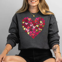 Valentine's Day Heart Sweatshirt, Girls Valentine Gift