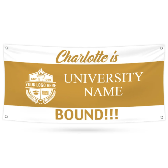 Personalized College Bound Banner Sign