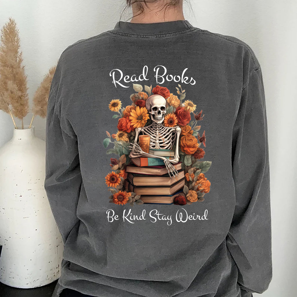 Read Books Be Kind Stay Weird Sweatshirt, Librarian Gifts Pullover