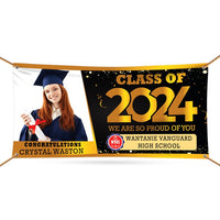 Graduation 2025 Personalized Photo Banner Sign