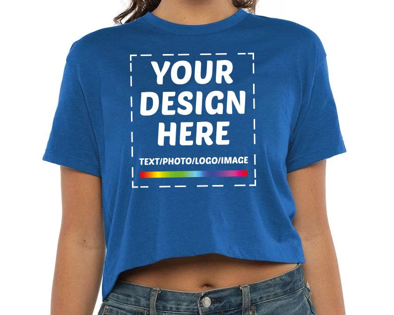 Custom Crop Top for Women, Personalized Crop Top, Mothers Day