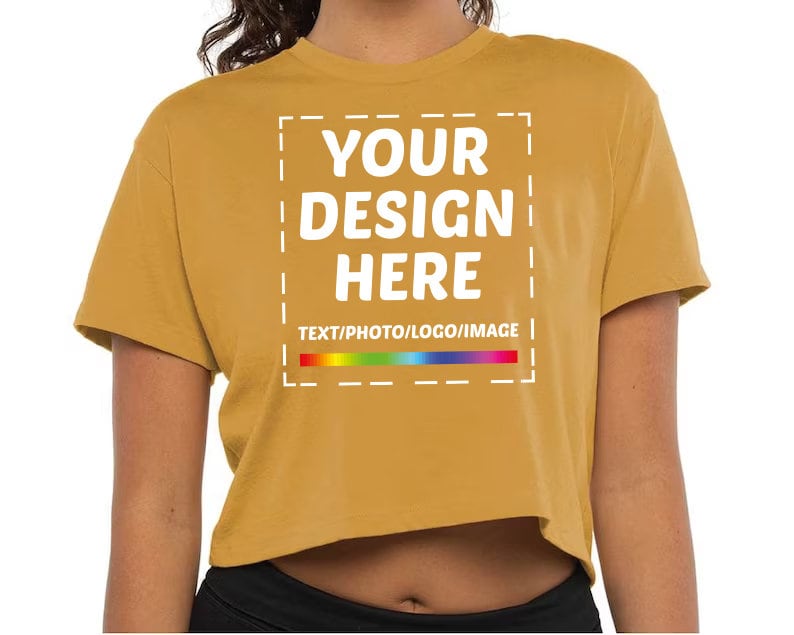 Custom Crop Top for Women, Personalized Crop Top, Mothers Day