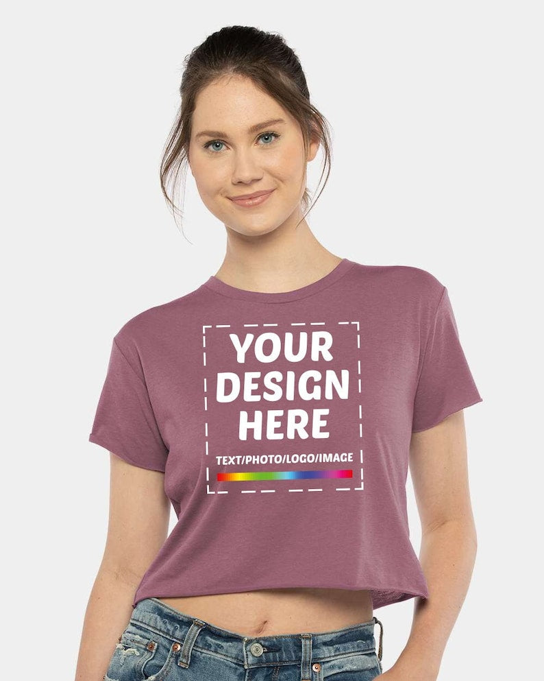 Custom Crop Top for Women, Personalized Crop Top, Mothers Day