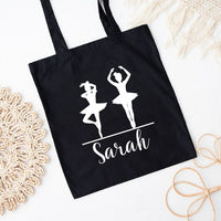 Personalized Dance Tote Bag for Teachers and Teams - Custom Cotton Bag with Name