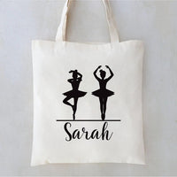 Personalized Dance Tote Bag for Teachers and Teams - Custom Cotton Bag with Name