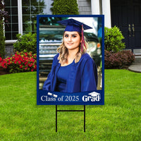 Personalized Graduation Yard Sign 2025 with Photo