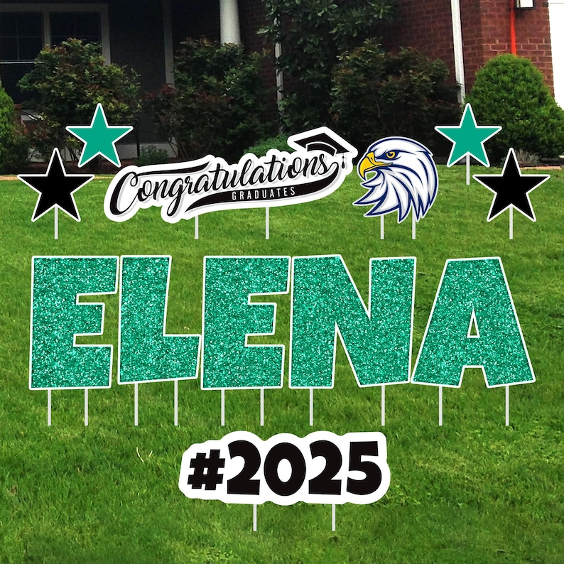 Personalized Graduation Yard Sign Letters