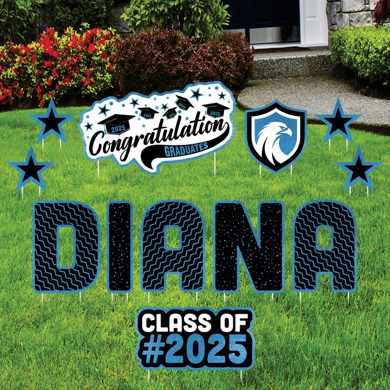 Personalized Graduation Yard Sign Letters