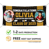 Graduation 2025 Personalized Photo Banner Sign