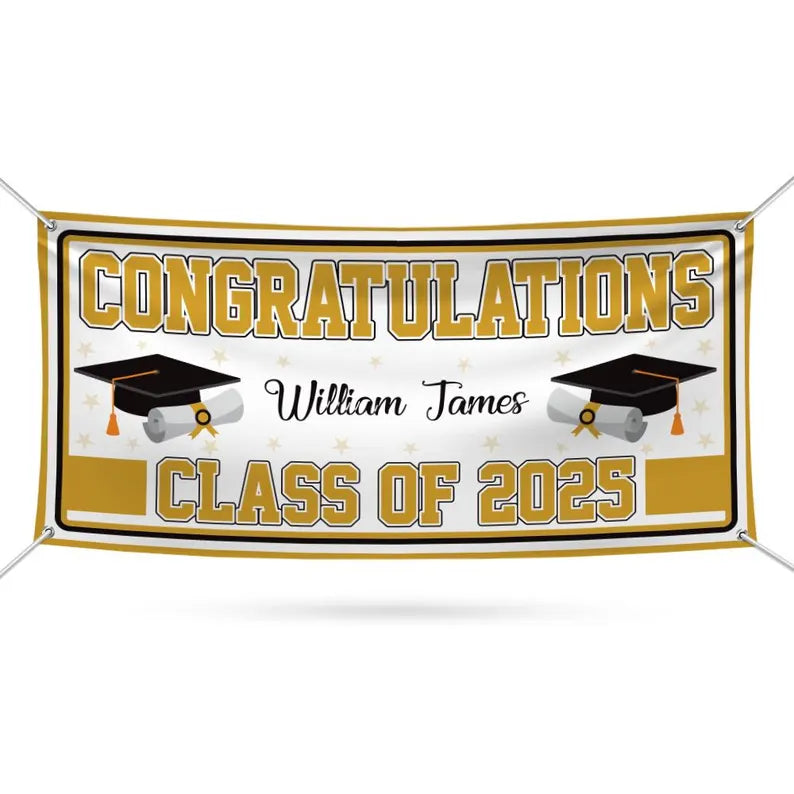 Graduation 2025 Personalized Banner Sign