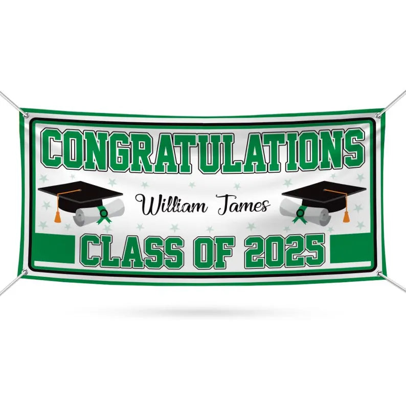 Graduation 2025 Personalized Banner Sign