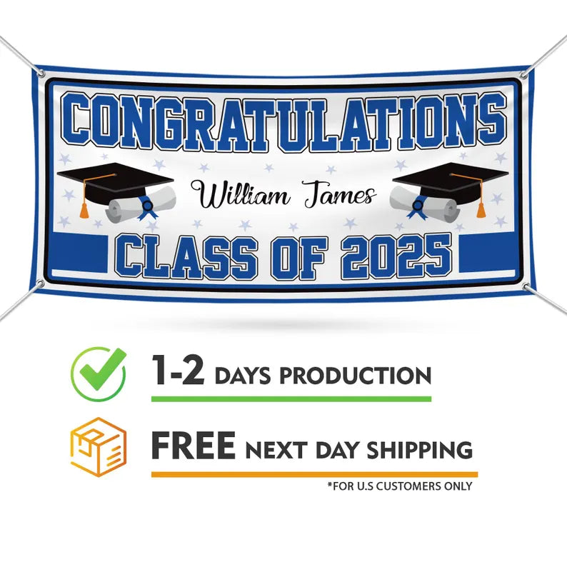 Graduation 2025 Personalized Banner Sign