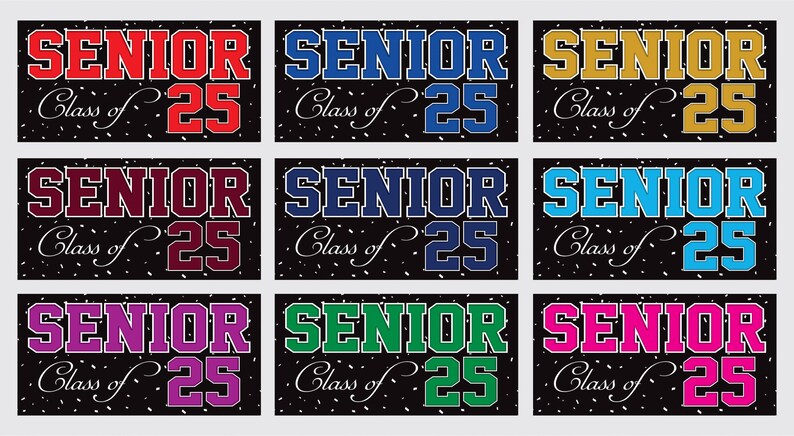 Senior Graduation 2025 Banner Sign