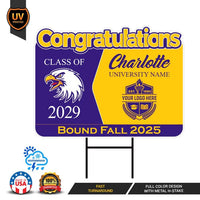 Personalized College Bound Future Yard Sign