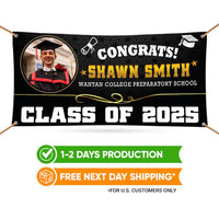 Graduation 2025 Personalized Photo Banner Sign