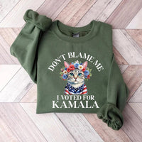 Don't Blame Me I Voted for Kamala Sweatshirt, Democracy Equality Freedom Sweatshirt