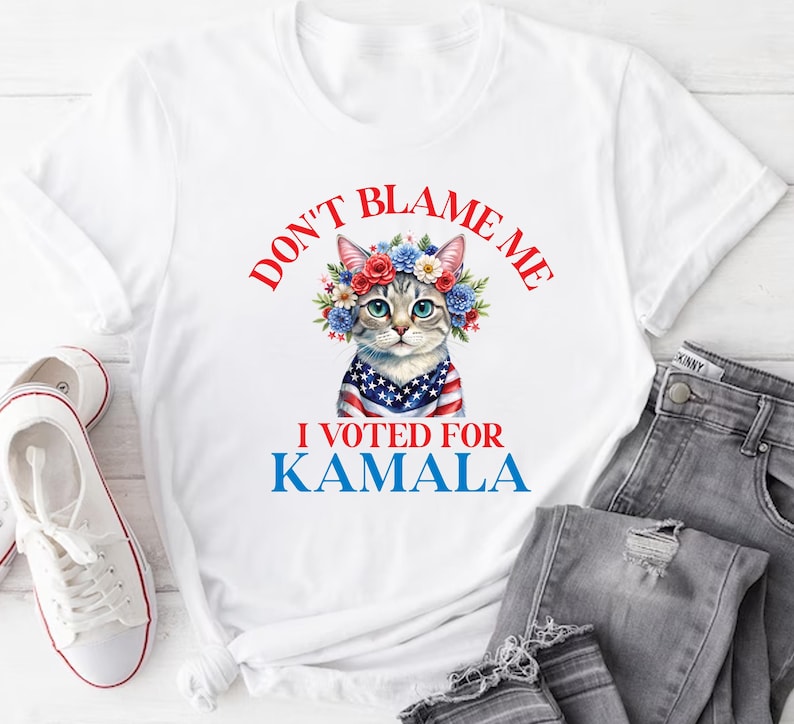 Don't Blame Me I Voted for Kamala Short Sleeve T-Shirt, Voted For Harris Shirt