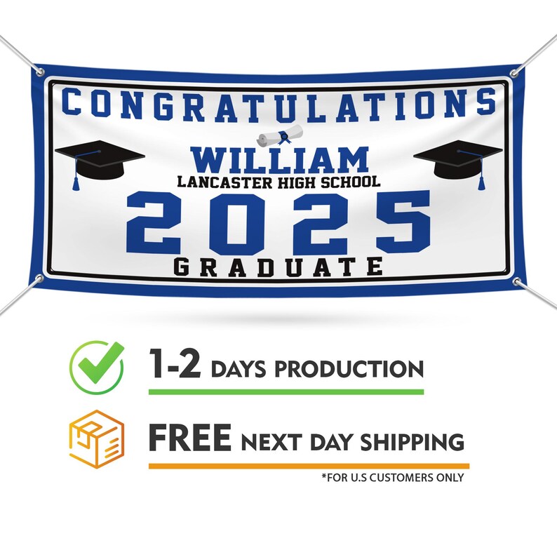 Graduation 2025 Personalized Banner Sign