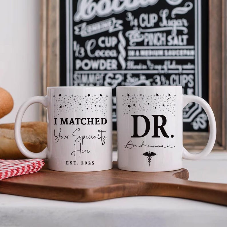 Personalized I Matched Coffee Mug - Custom You Matched Any Text School Graduation Mug, Medical Student Cup, Customizable Match Day 2025 Gift