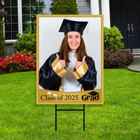 Personalized Graduation Yard Sign 2025 with Photo