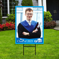 Personalized Graduation Yard Sign 2025 with Photo