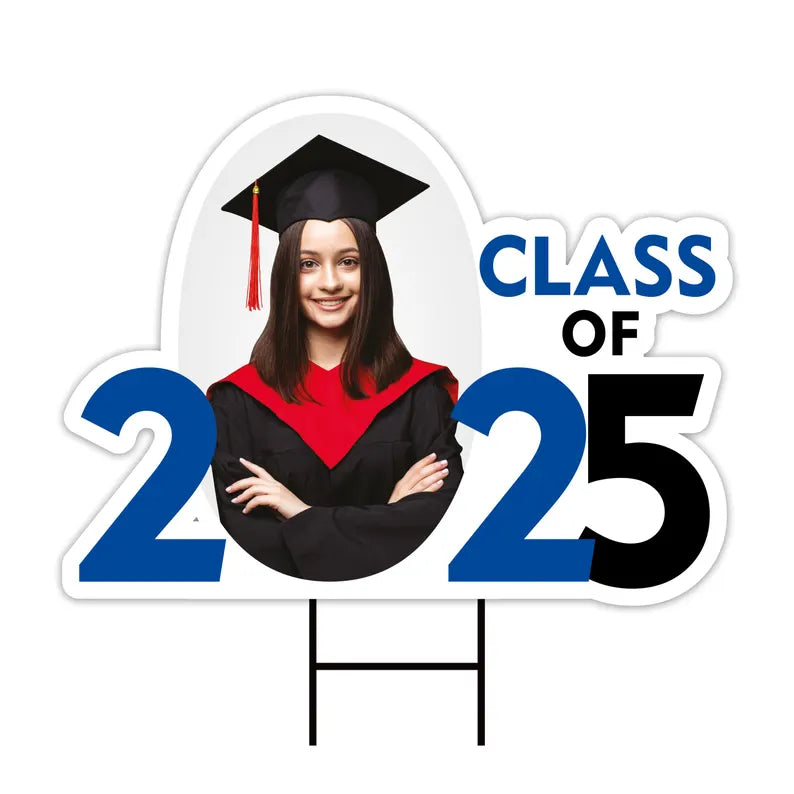 Custom Graduation Photo Yard Sign 2025