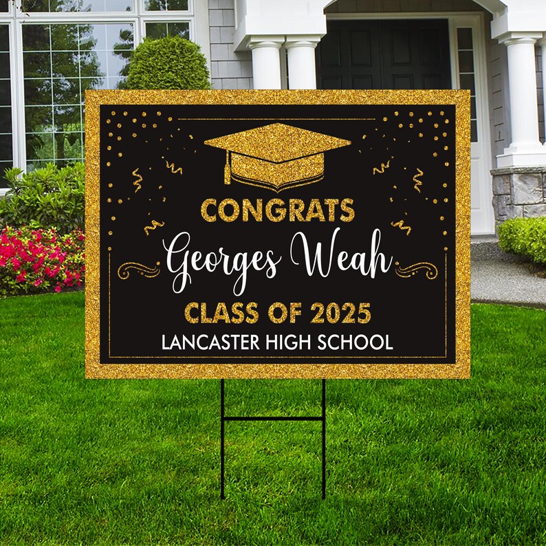 Personalized Graduation Yard Sign 2025