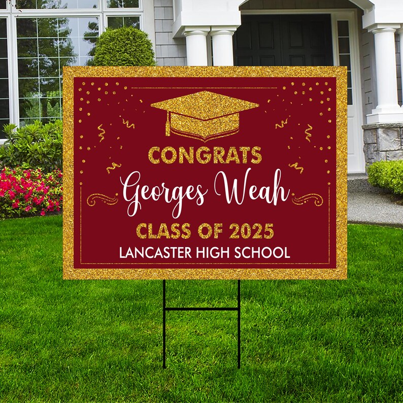 Personalized Graduation Yard Sign 2025