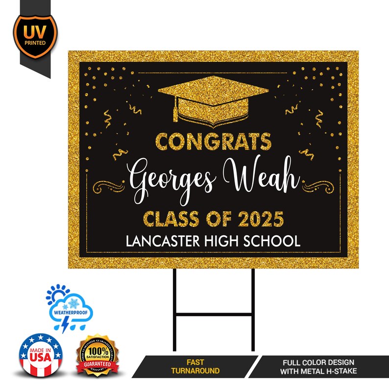 Personalized Graduation Yard Sign 2025