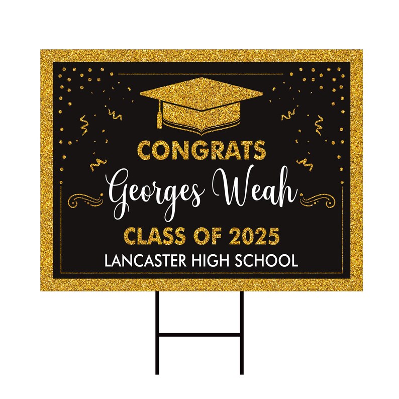 Personalized Graduation Yard Sign 2025