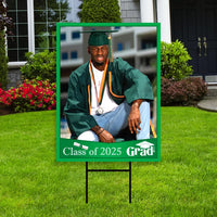 Personalized Graduation Yard Sign 2025 with Photo