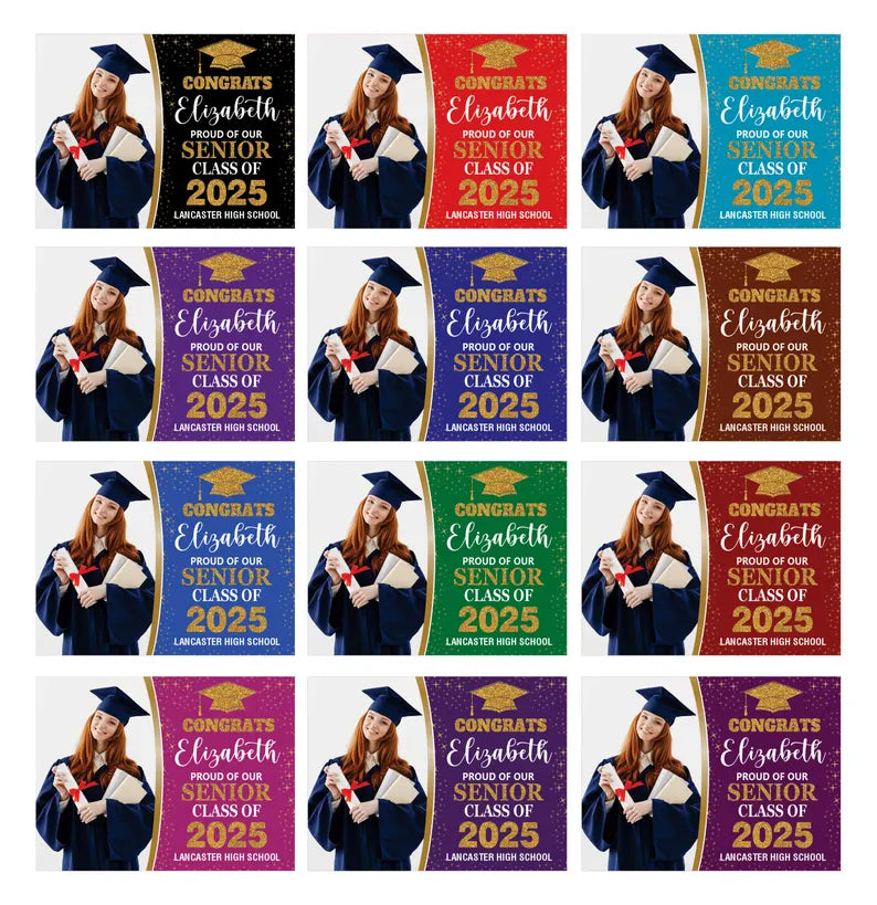 Personalized Graduation Yard Sign 2025 with Photo