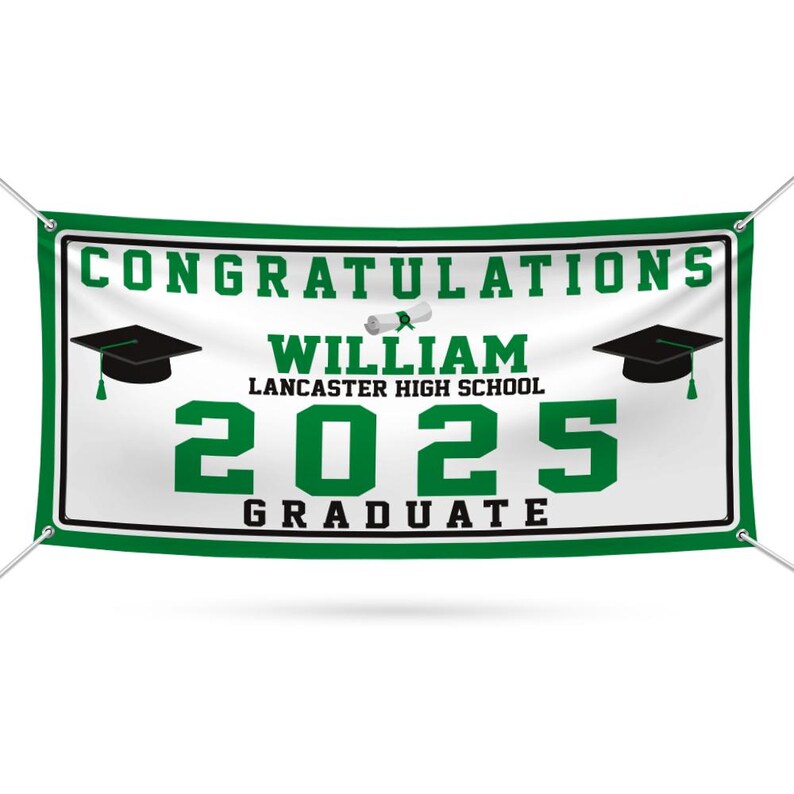 Graduation 2025 Personalized Banner Sign