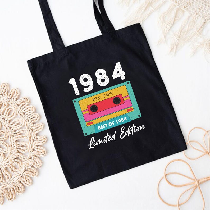 Limited Edition 1984 Birthday Tote Bag, Born In 1984 Tote Bag