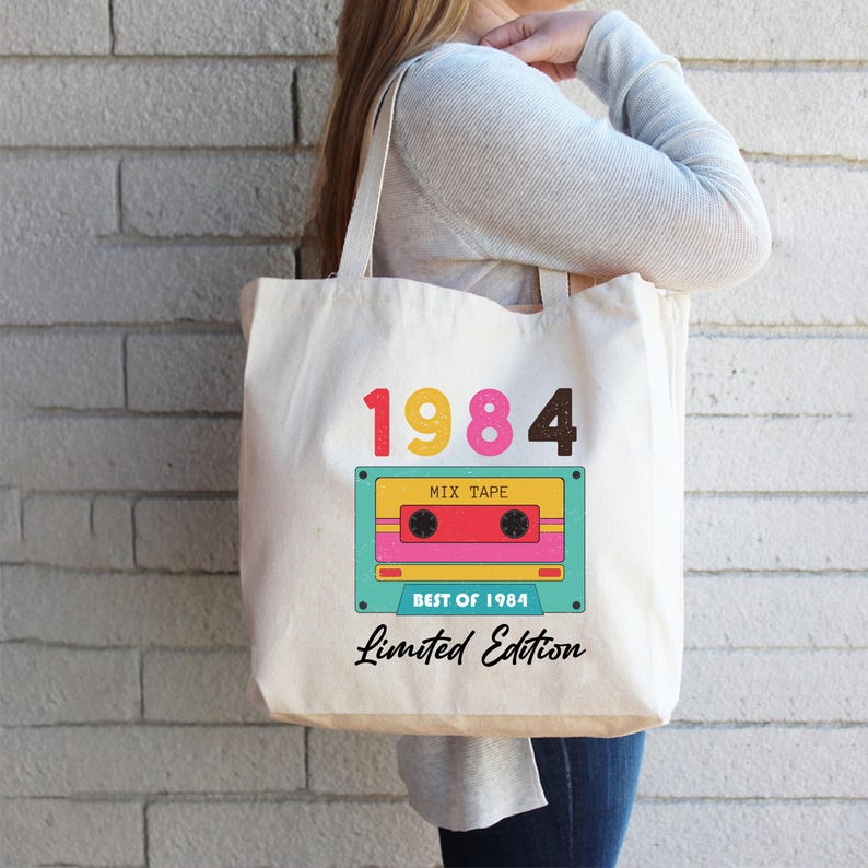 Limited Edition 1984 Birthday Tote Bag, Born In 1984 Tote Bag