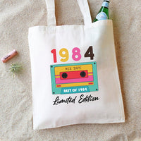 Limited Edition 1984 Birthday Tote Bag, Born In 1984 Tote Bag