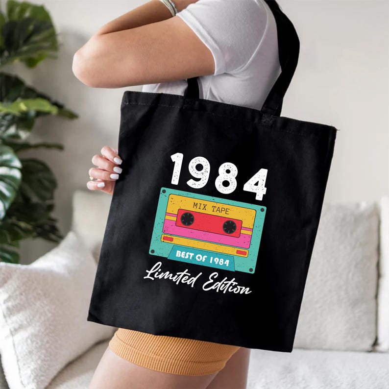 Limited Edition 1984 Birthday Tote Bag, Born In 1984 Tote Bag