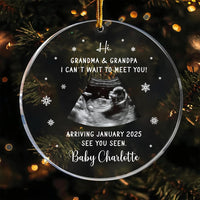 Personalized Ultrasound Ornament, Custom Ultrasound Photo Acrylic Ornament