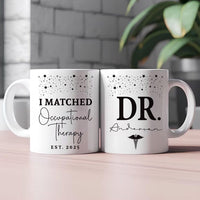 Personalized I Matched Coffee Mug - Custom You Matched Any Text School Graduation Mug, Medical Student Cup, Customizable Match Day 2025 Gift