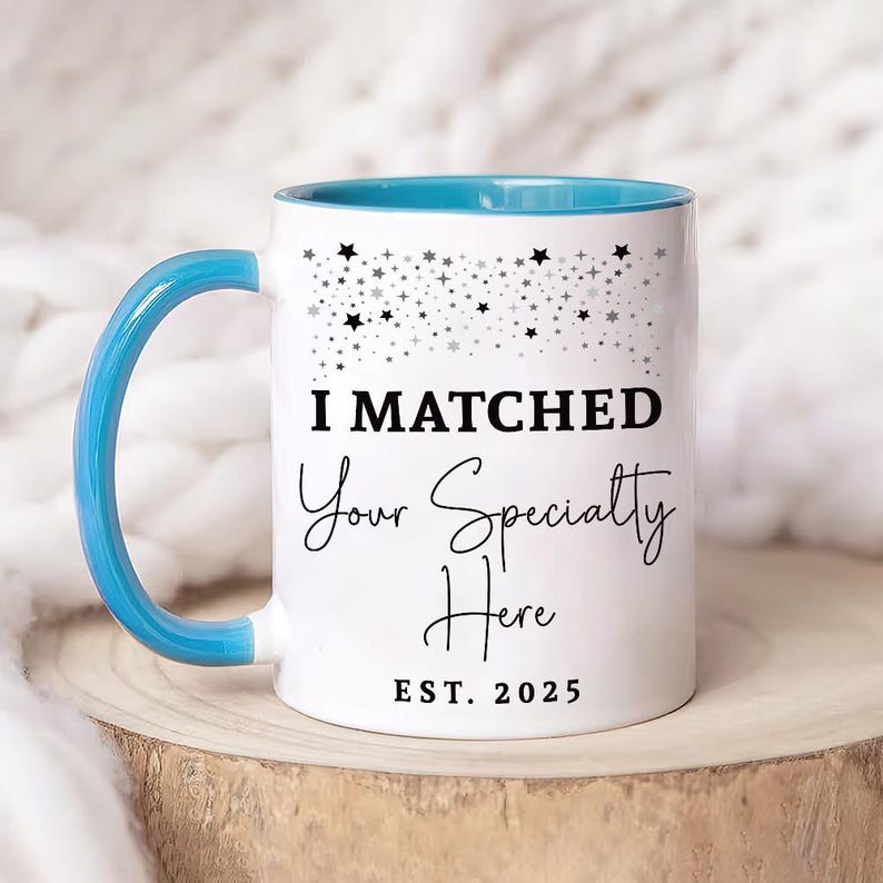 Personalized I Matched Coffee Mug - Custom You Matched Any Text School Graduation Mug, Medical Student Cup, Customizable Match Day 2025 Gift