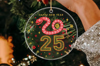 New Year 2025 Year Of The Snake Ornament, Snake Year Acrylic Ornament