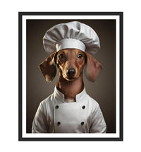 Personalized Chef Pet Portrait, Custom Dog or Cat Painting, Funny Cooking Gifts for Chefs